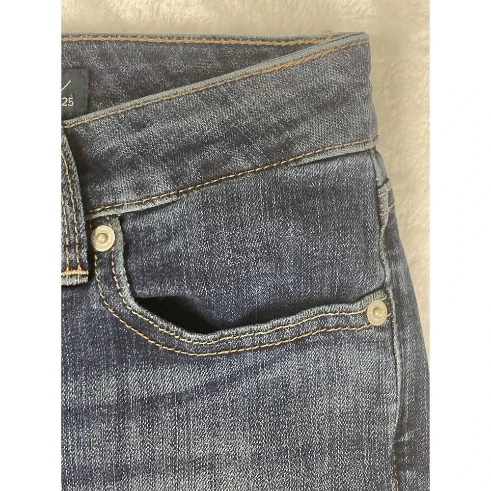 Lucky Brand Lolita Crop Low Rise Raw‎ Hem Jeans Womens Blue Size 29